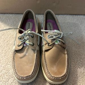 Sperry Bluefish Linen/Coral topsider boat Shoe NEW size 11